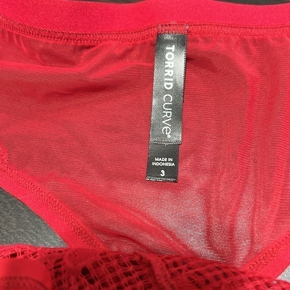 Torrid Tattoo Lace Mid Rise Thong Panty - Picture 4 of 4